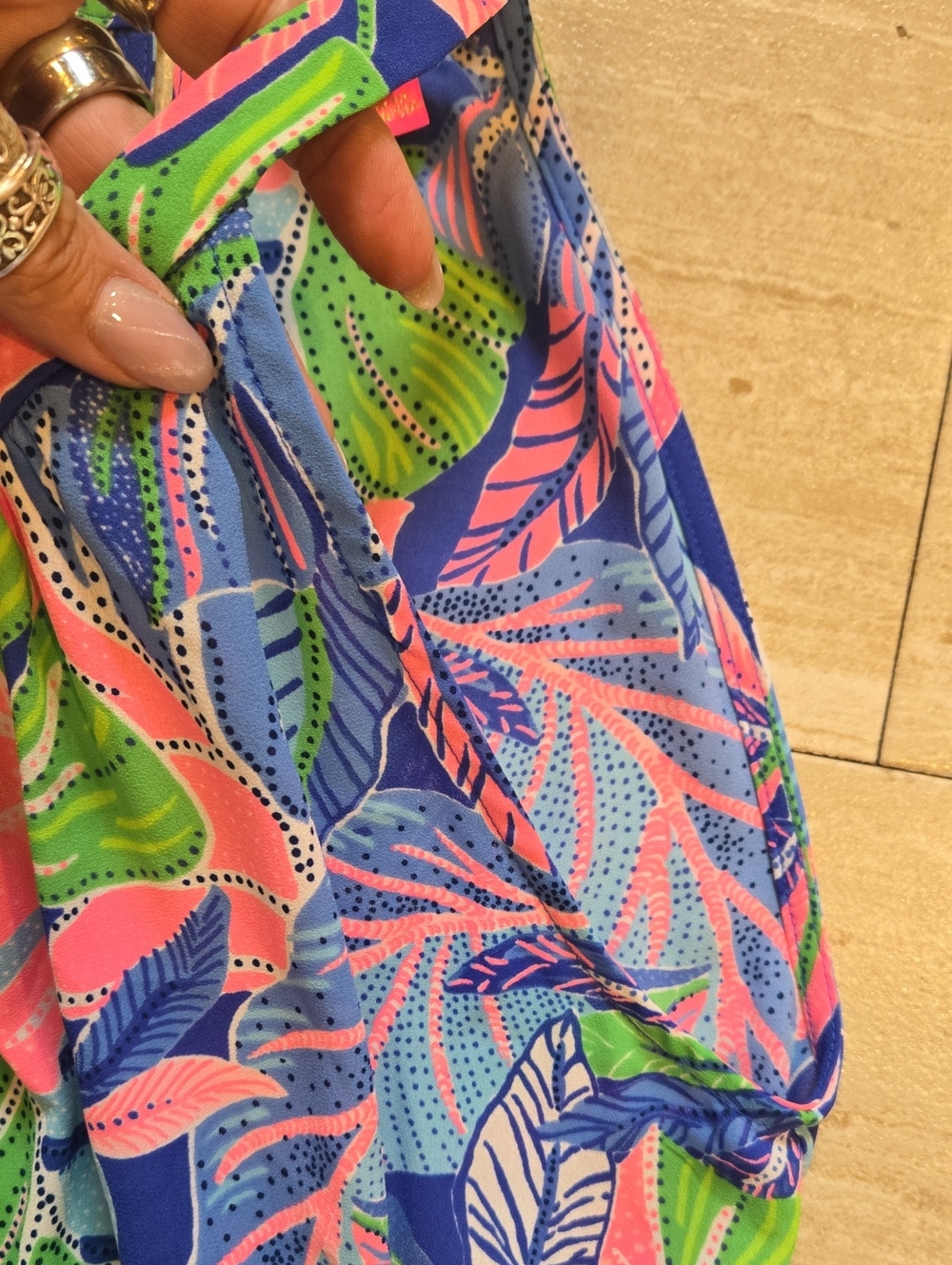 Lilly Pulitzer Pamelyn "Beleaf in Yourself" Halter Dress - Picture 8 of 13